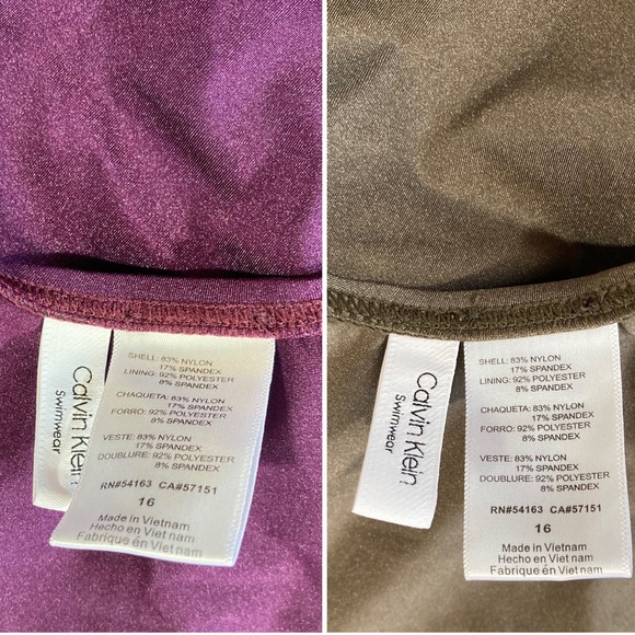 Calvin Klein Size 16 Bathing Suits 2 For 1  NWOT - Picture 8 of 11